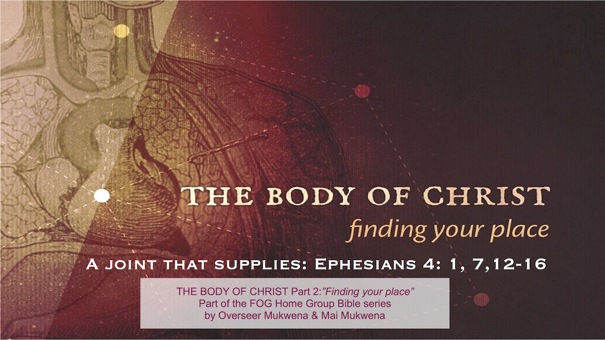 Your place in the Body of Christ